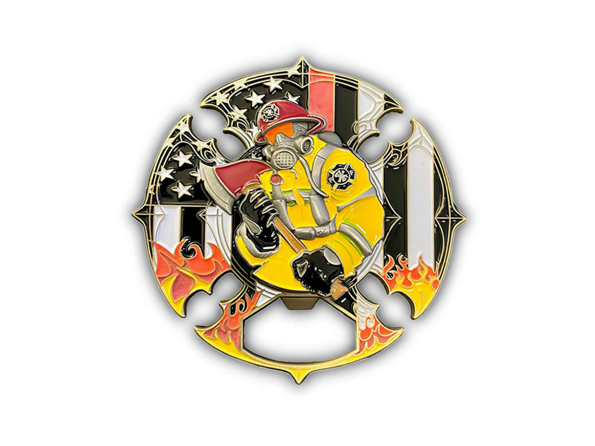 West Coast Fire Challenge Coin reverse side