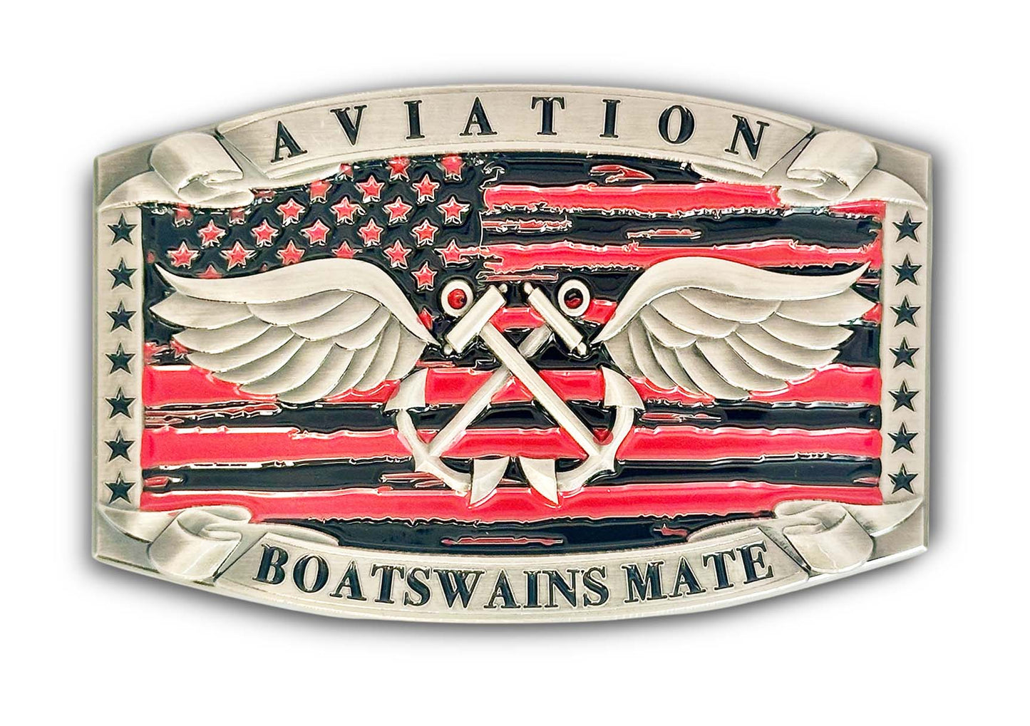 Aviation Boatswain’s Mate Buckle (Red)