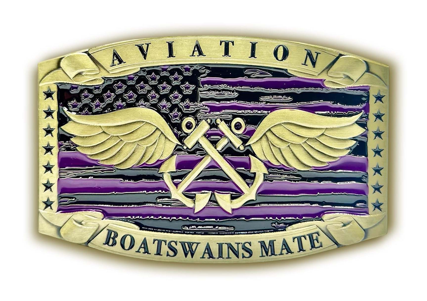 Aviation Boatswain’s Mate Buckle (Purple)