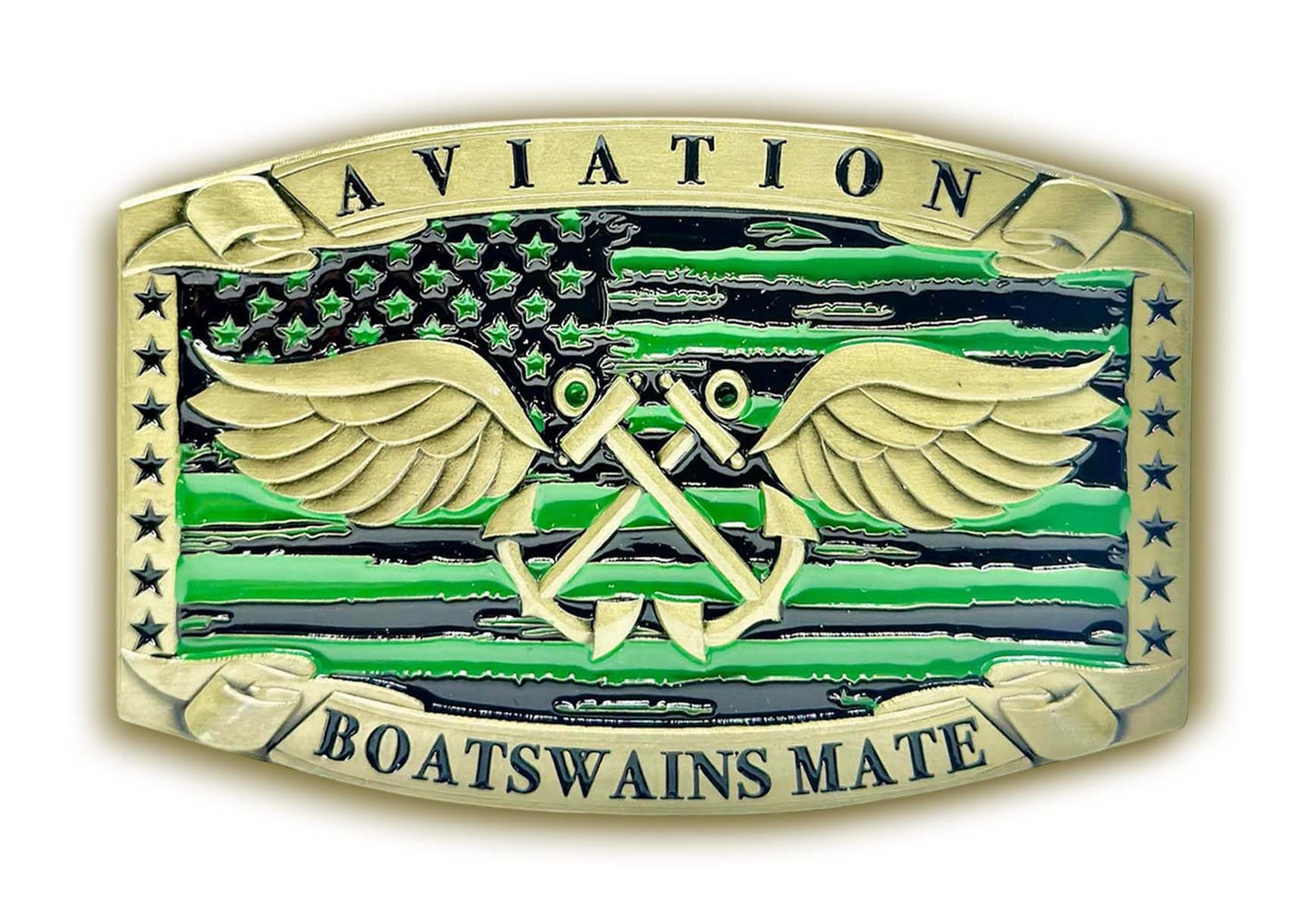 Aviation Boatswain’s Mate Buckle (Green)