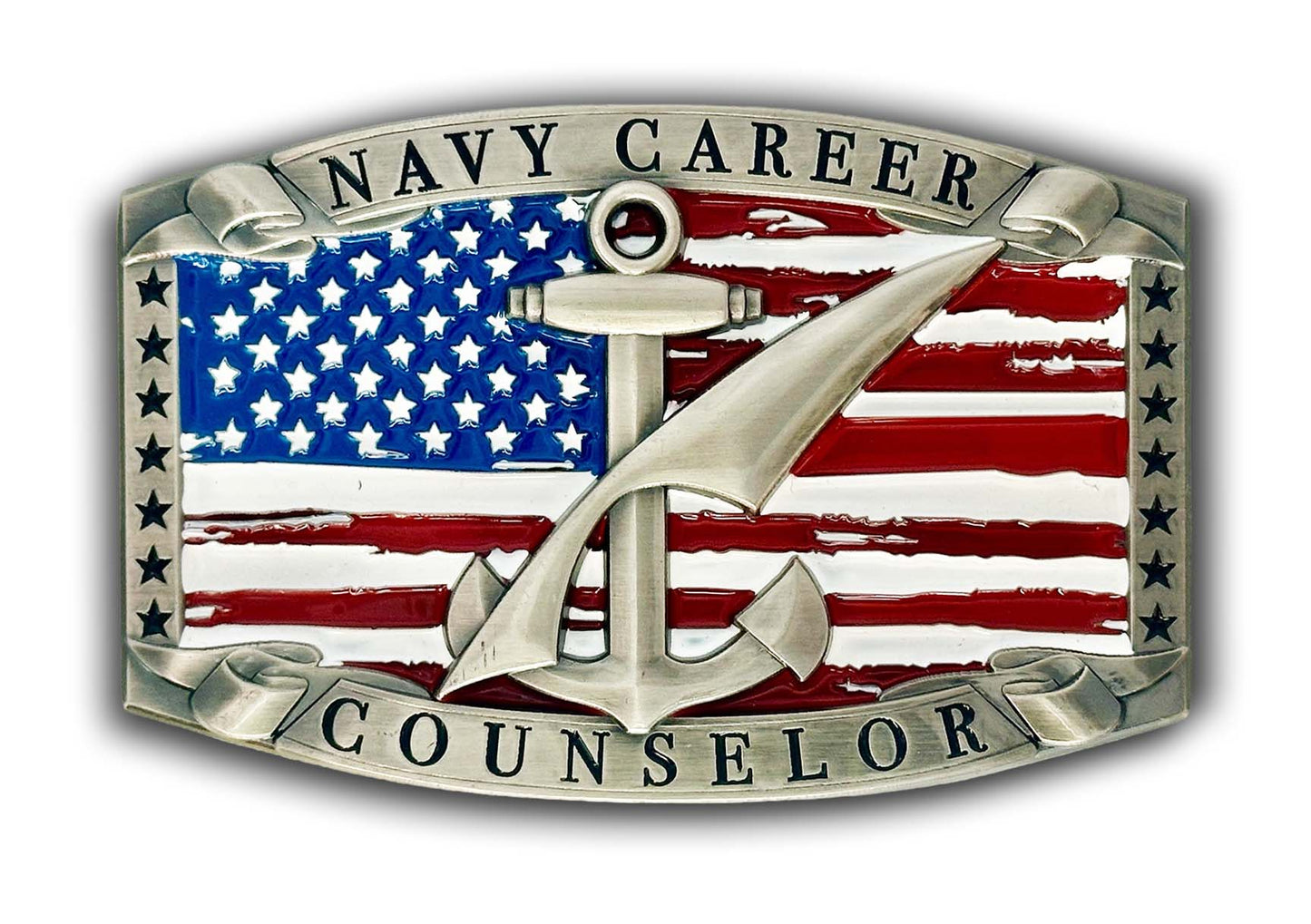Navy Counselor Buckle