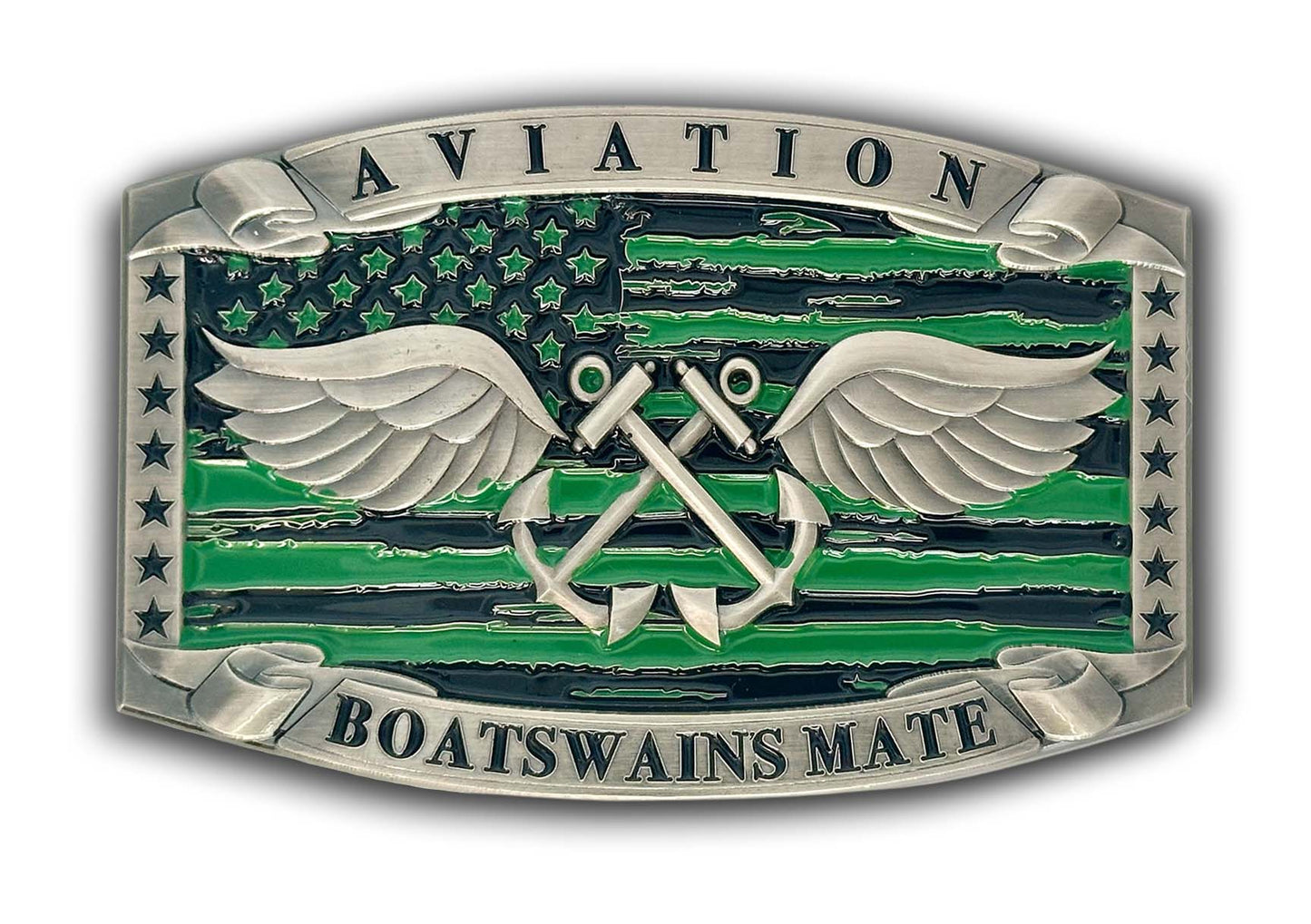 Aviation Boatswain’s Mate Buckle (Green)