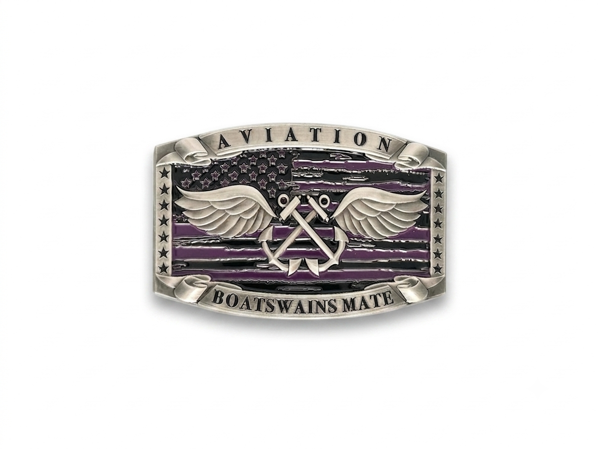 Aviation Boatswain’s Mate Buckle (Purple)