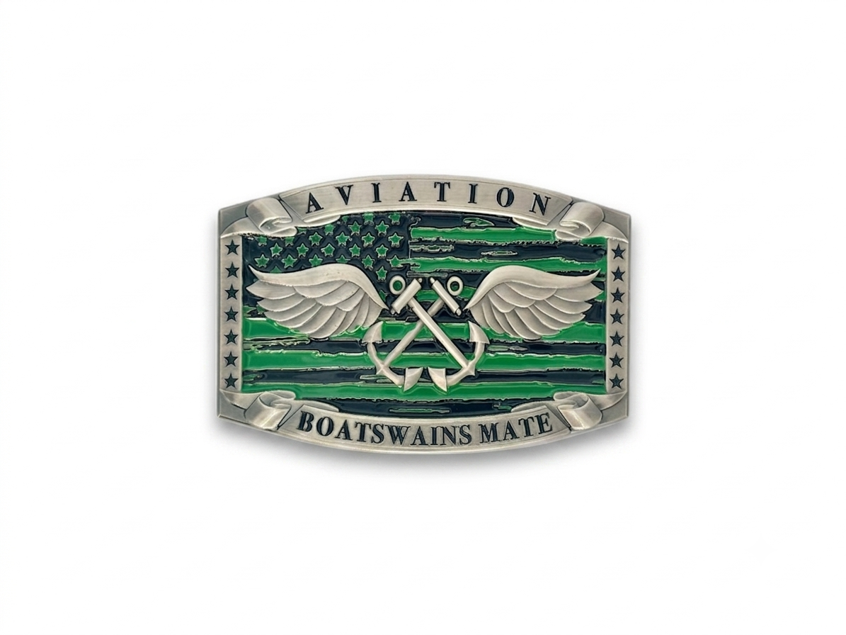 Aviation Boatswain’s Mate Buckle (Green)
