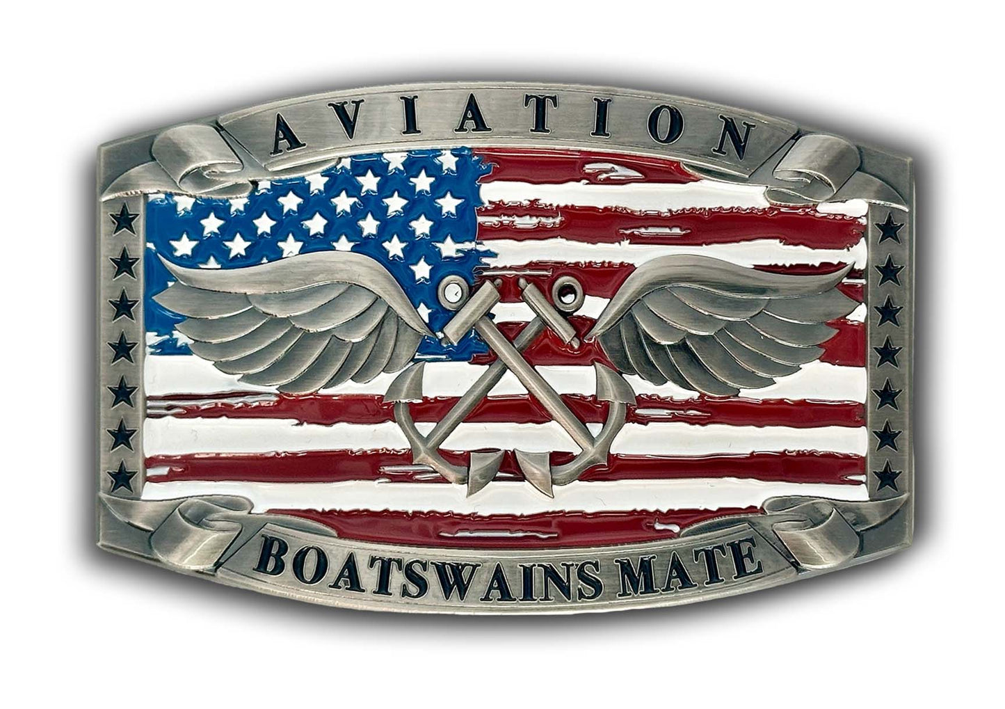 Aviation Boatswain's Mate Buckle (Red White & Blue)