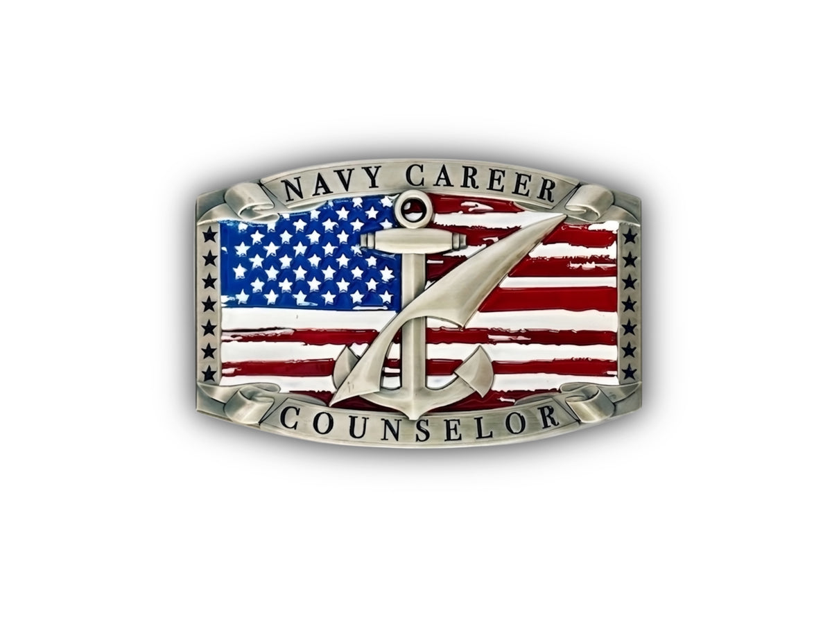 Navy Counselor Belt Buckle