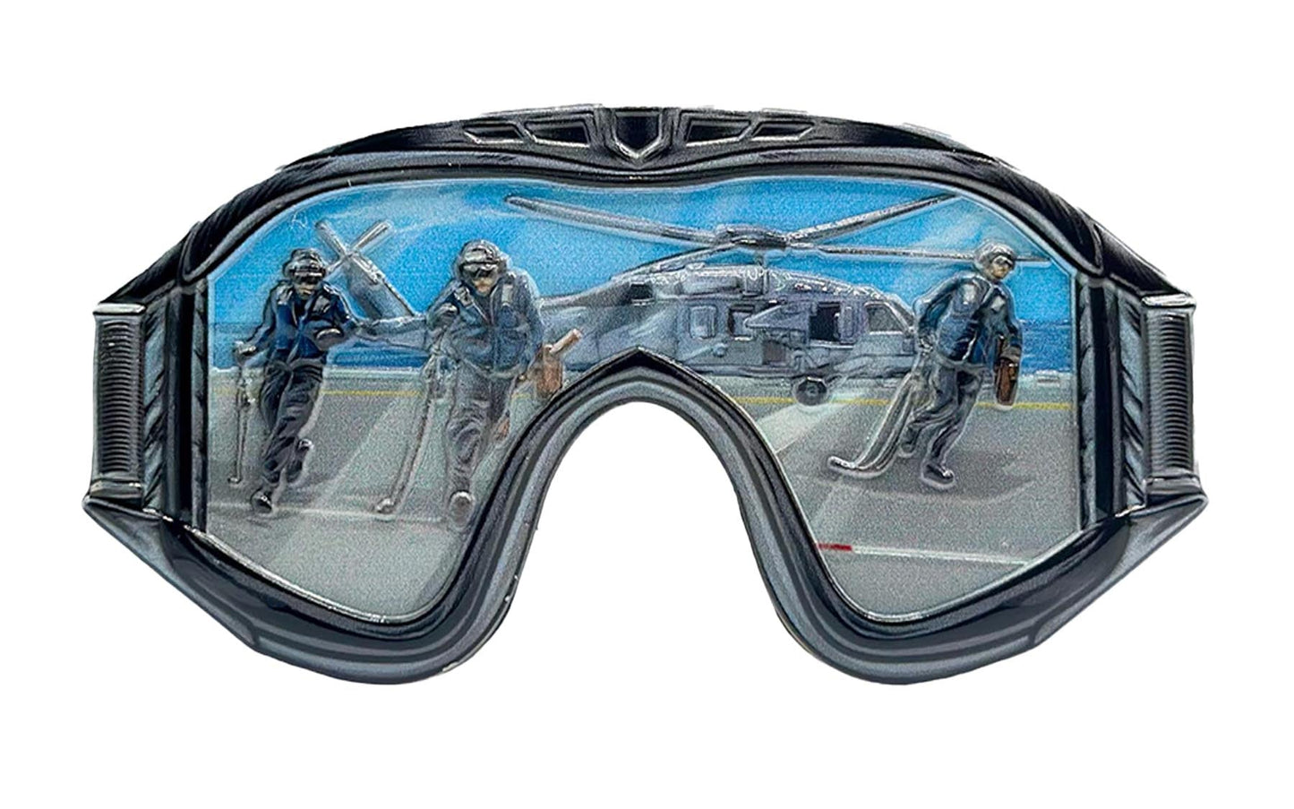 Aviation Boatswain's Mates Goggle Challenge Coin (Blue Shirt)
