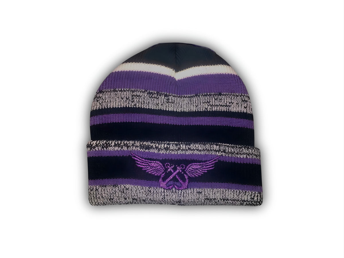Aviation Boatswains Mate Beanie in purple without pom