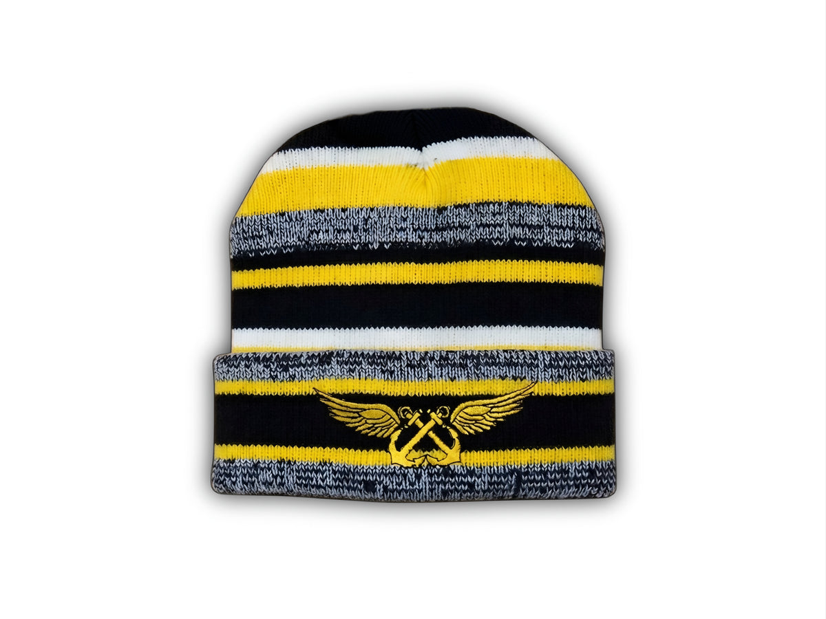 Aviation Boatswains Mate Beanie in yellow without pom