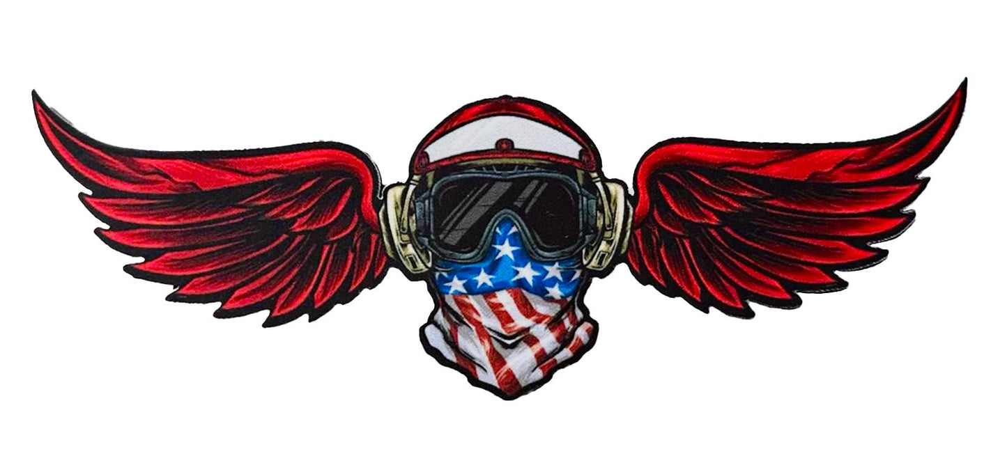 Aviation Boatswain’s Mate Cranial Wing Patch (Red)