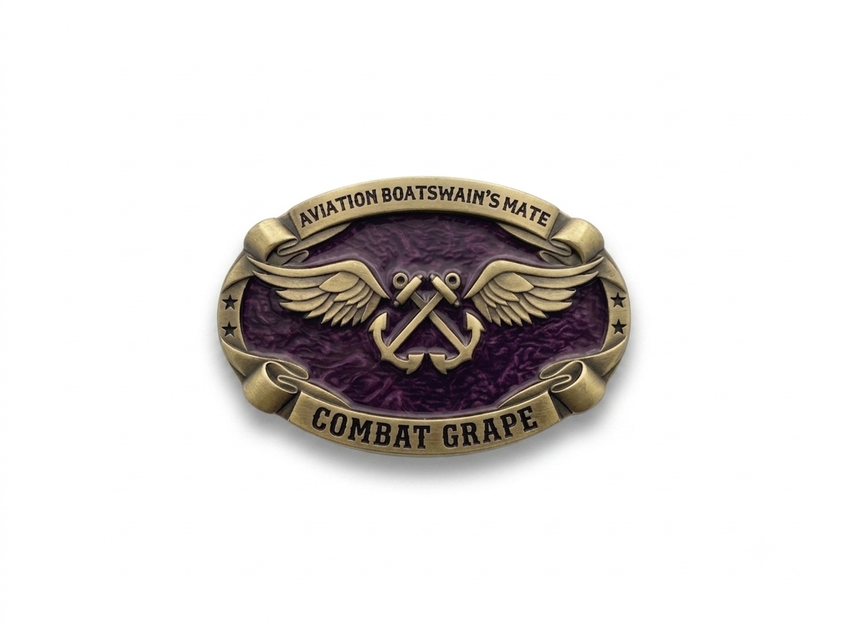 Aviation Boatswain’s Mate Buckle - Combat Grape