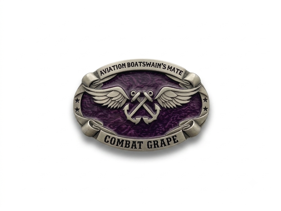 Aviation Boatswain’s Mate Buckle - Combat Grape