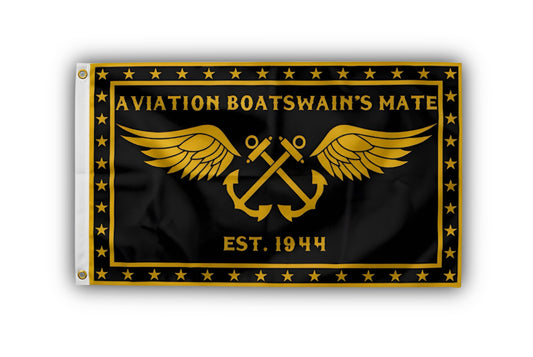 Aviation Boatswains Mate Flag with AB winged anchors