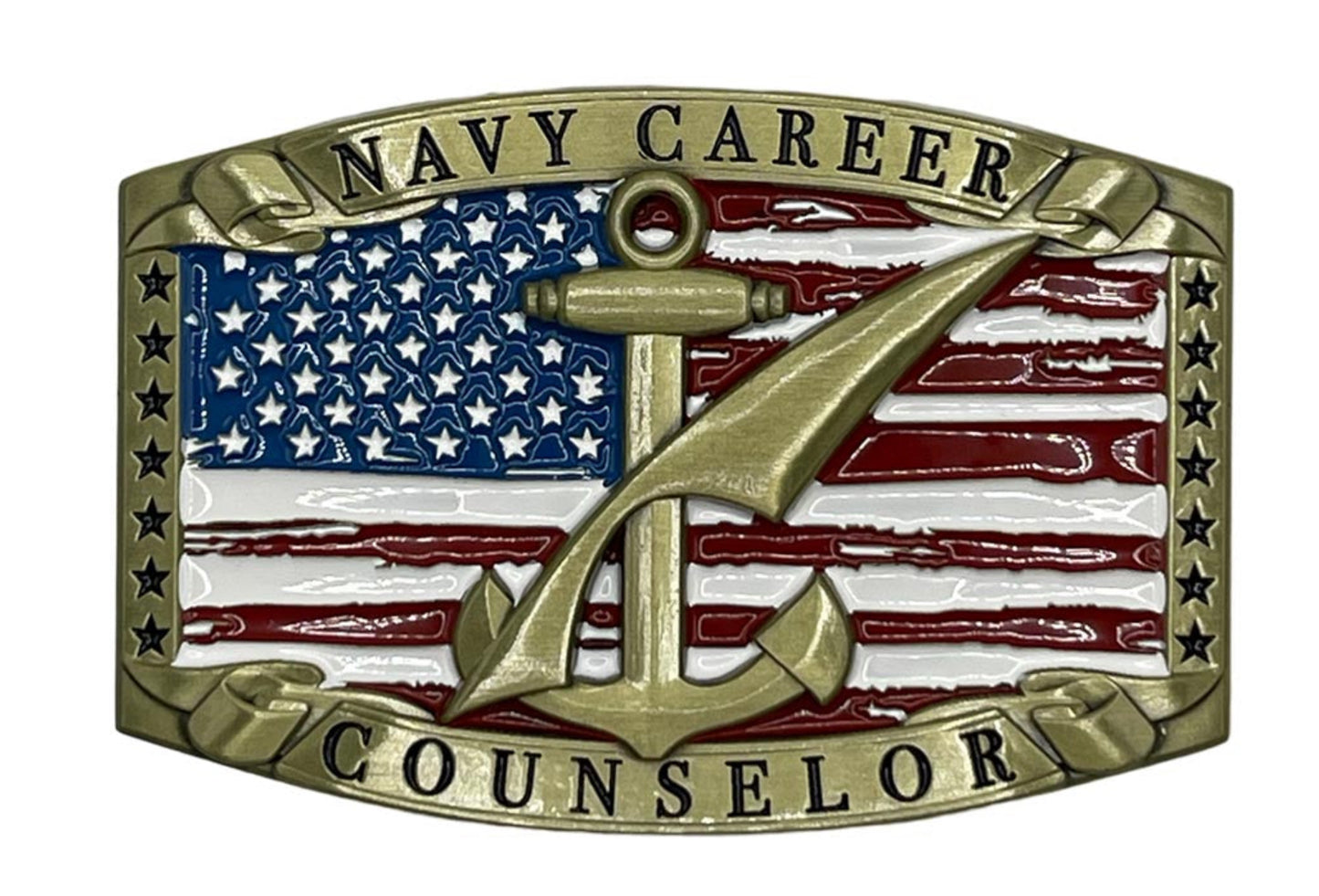 Navy Counselor Buckle