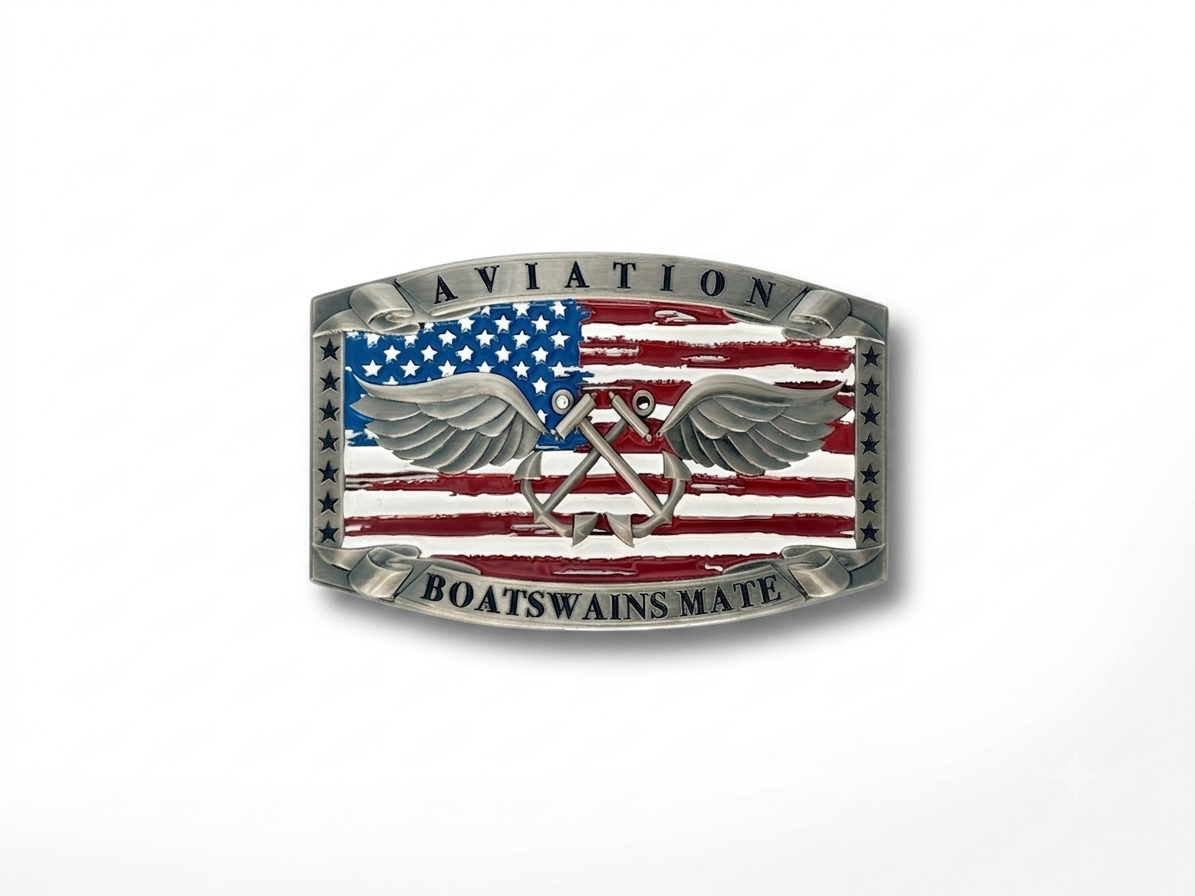 Aviation Boatswain's Mate Buckle (Red White & Blue)