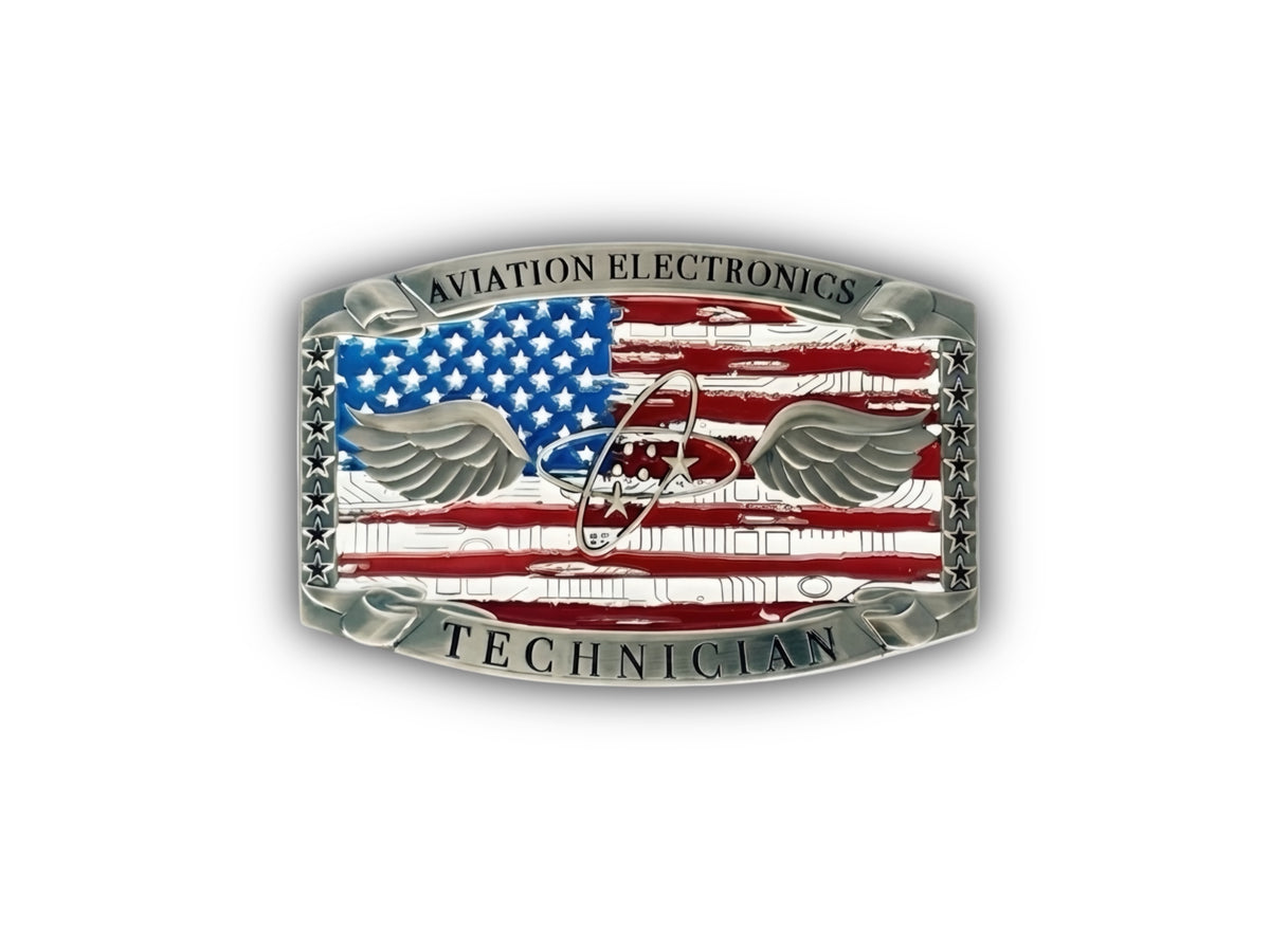 Aviation Electronics Technician Belt Buckle