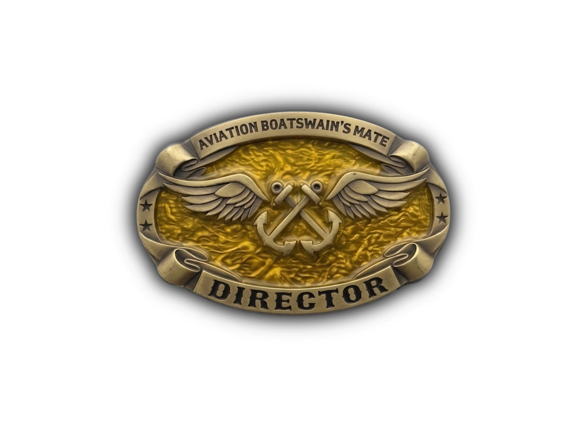 Aviation Boatswain's Mate Director Belt Buckle