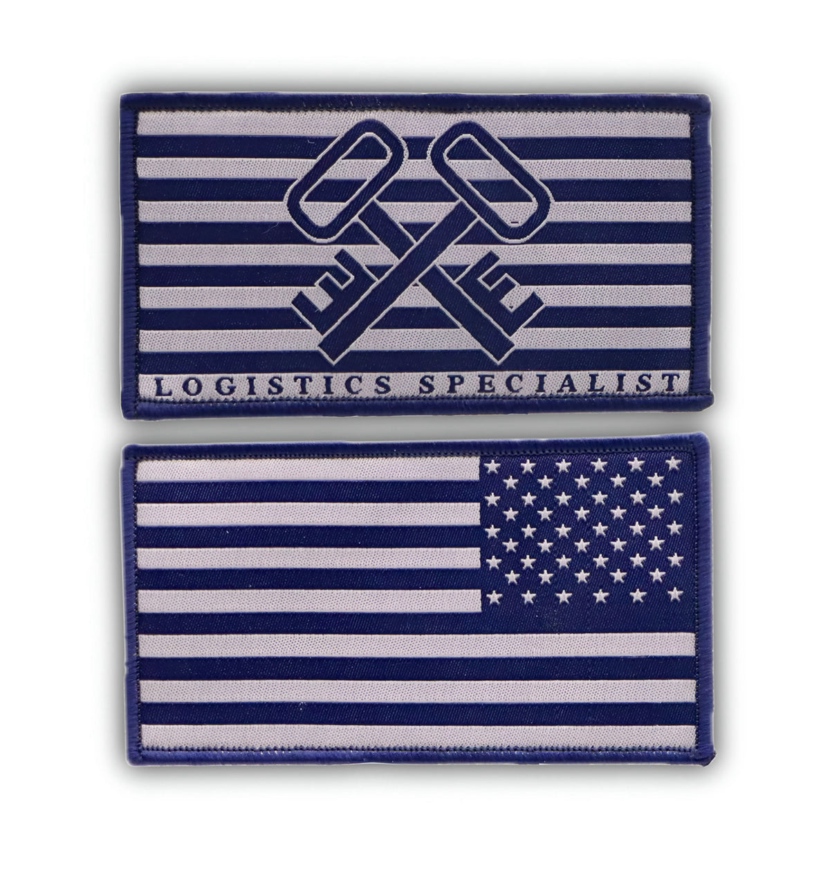 US Navy Organizational Clothing Shoulder Patch 2-piece set LS Enlisted