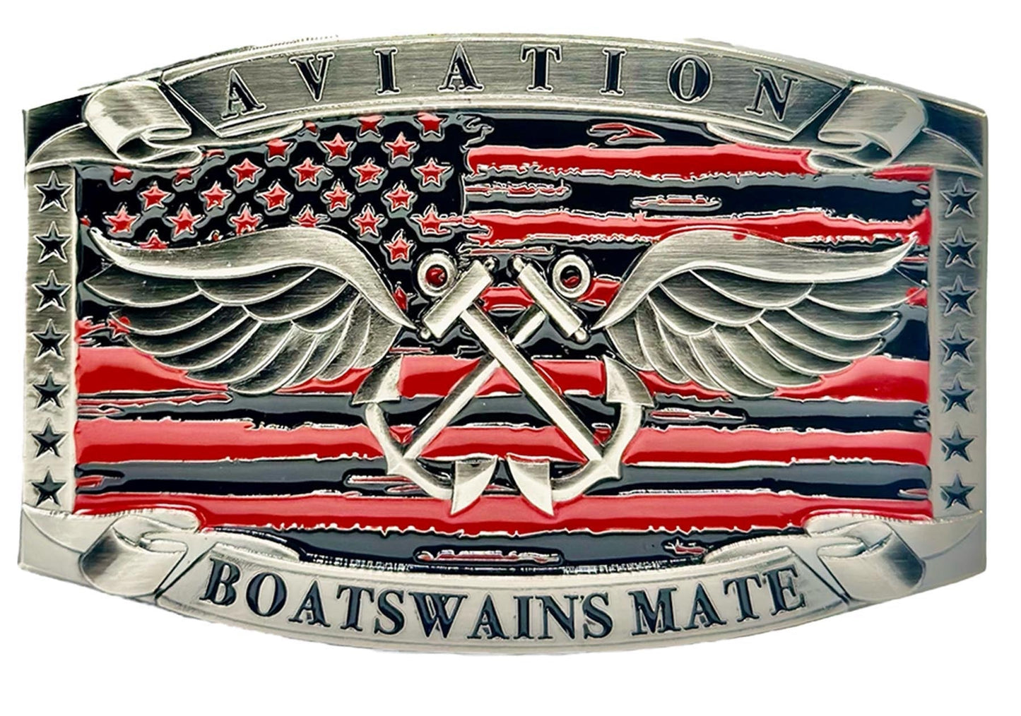 Aviation Boatswain’s Mate Buckle (Red)