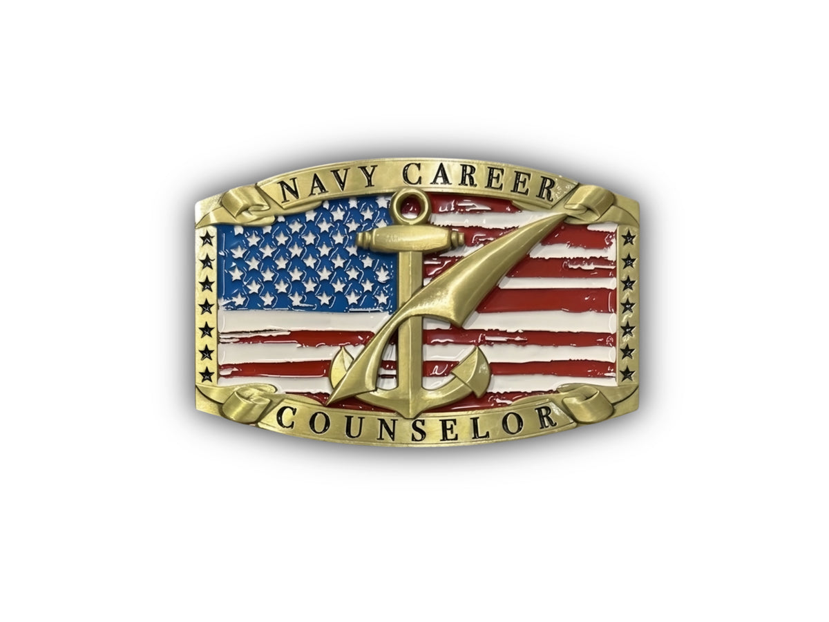 Navy Counselor Belt Buckle