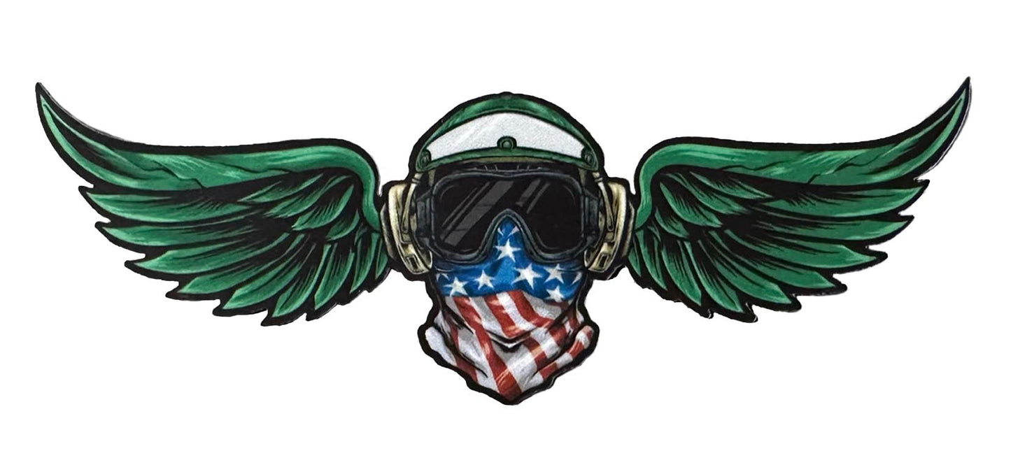 Aviation Boatswain’s Mate Cranial Wing Patch (Green)