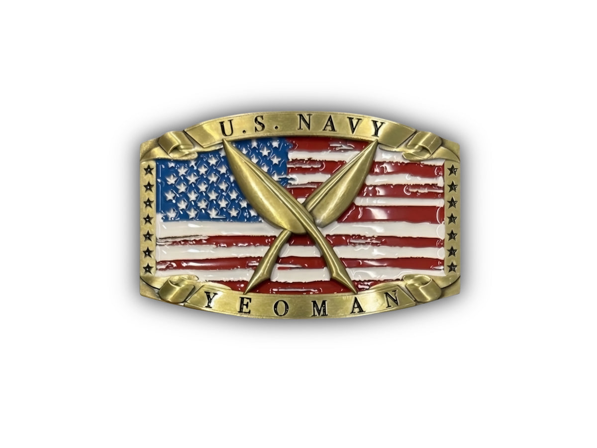 Navy Yeoman Belt Buckle