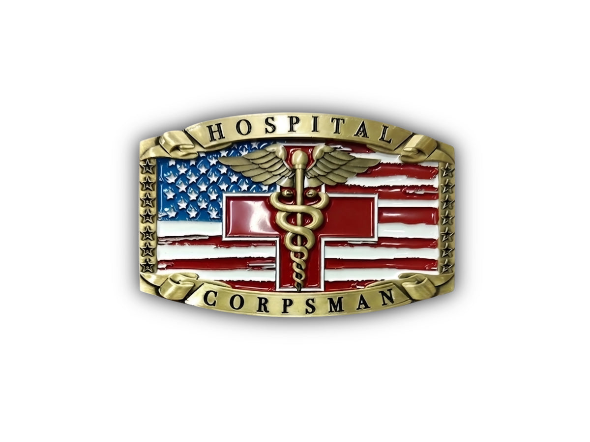 Navy Hospital Corpsman Belt Buckle