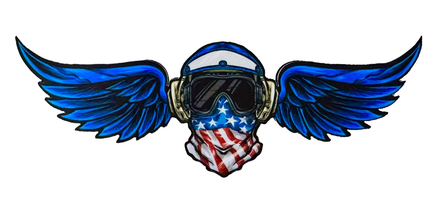 Aviation Boatswain’s Mate Cranial Wing Patch (Blue)