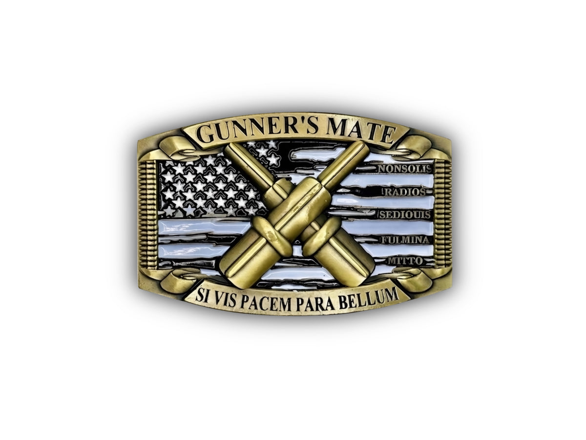 Navy Gunners Mate Belt Buckle