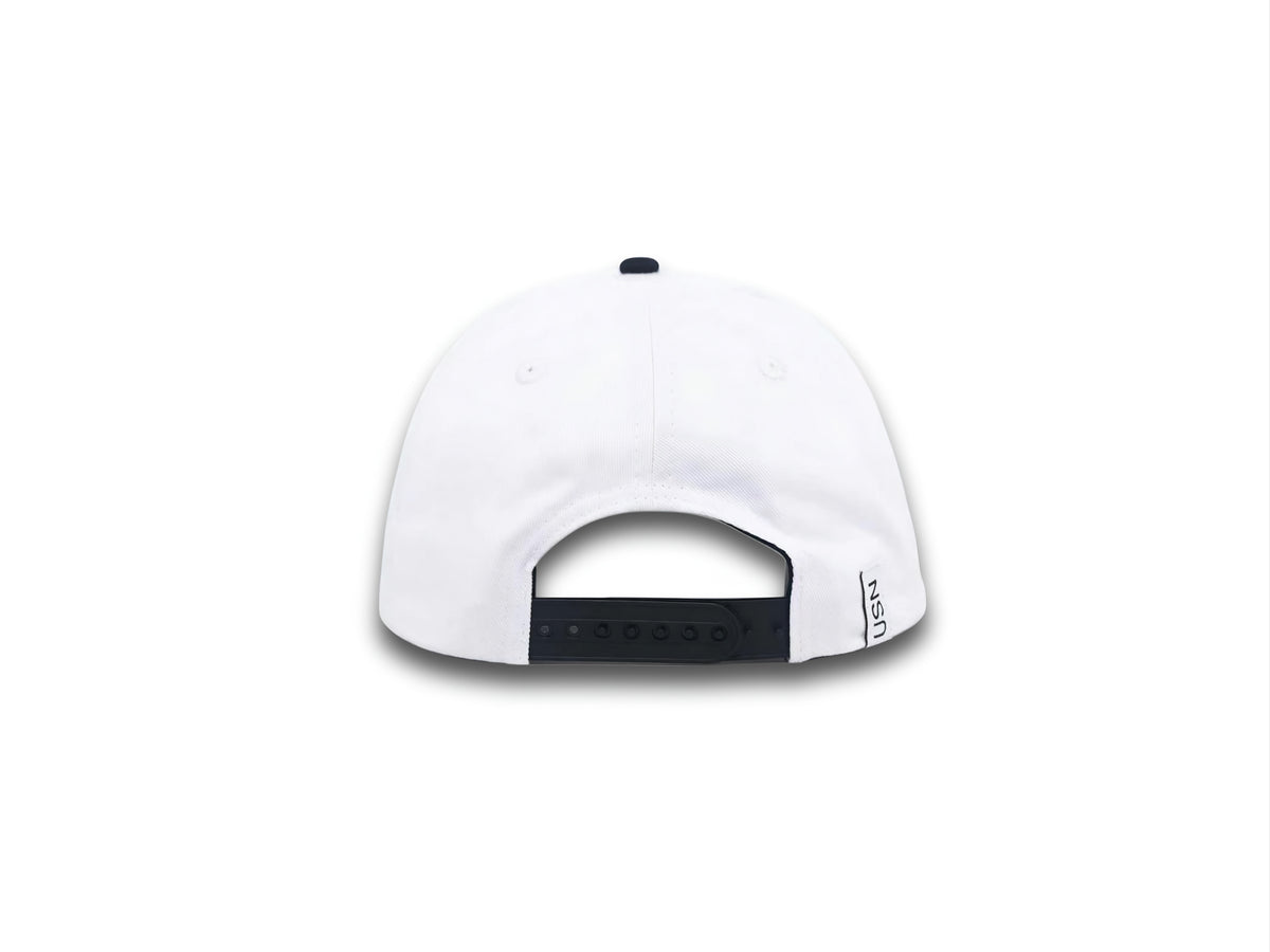 Navy Mustang Snapback Hat back view