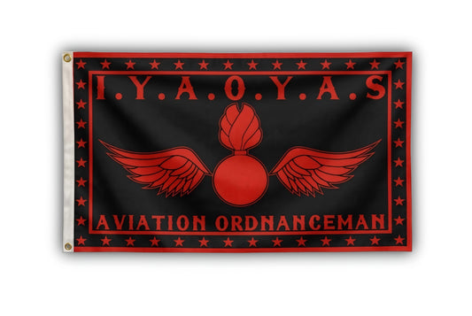 IYAOYAS Aviation Ordnanceman Flag - U.S. Navy Aviation Ordnanceman 3x5 Pride Flag