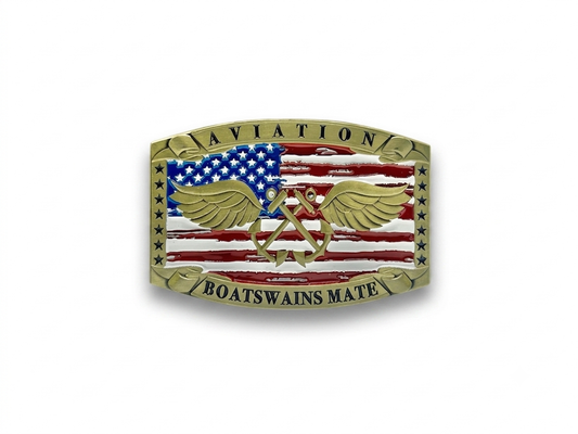 Aviation Boatswain's Mate Buckle (Red White & Blue)