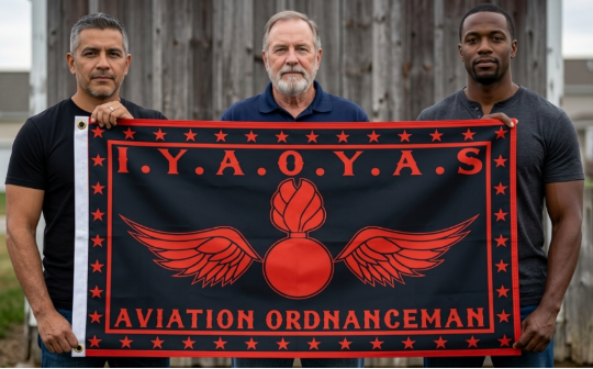 IYAOYAS Flag - U.S. Navy Aviation Ordnanceman 3x5 Pride Flag