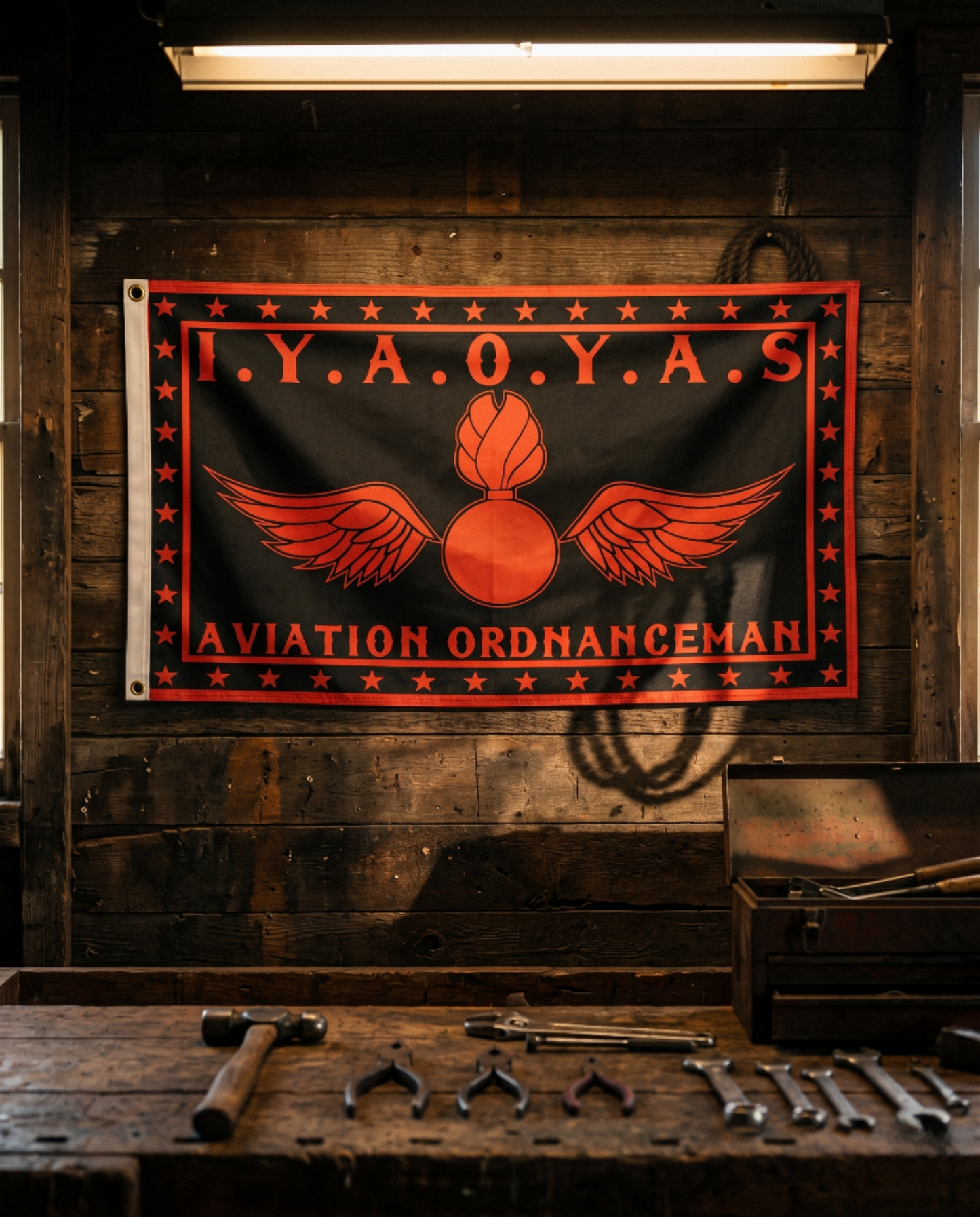 IYAOYAS Flag - U.S. Navy Aviation Ordnanceman 3x5 Pride Flag