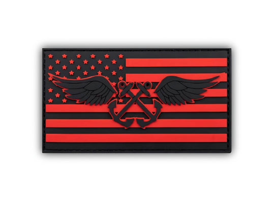 Aviation Boatswain's Mate Silicone Patch - Red Patch | 1944 Collectibles
