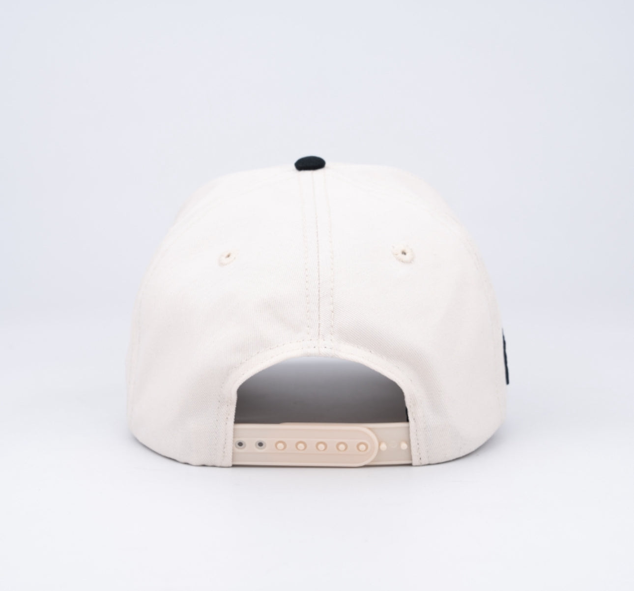 AB 5 Panel Cotton Structured SnapBack (Off-White/Black)