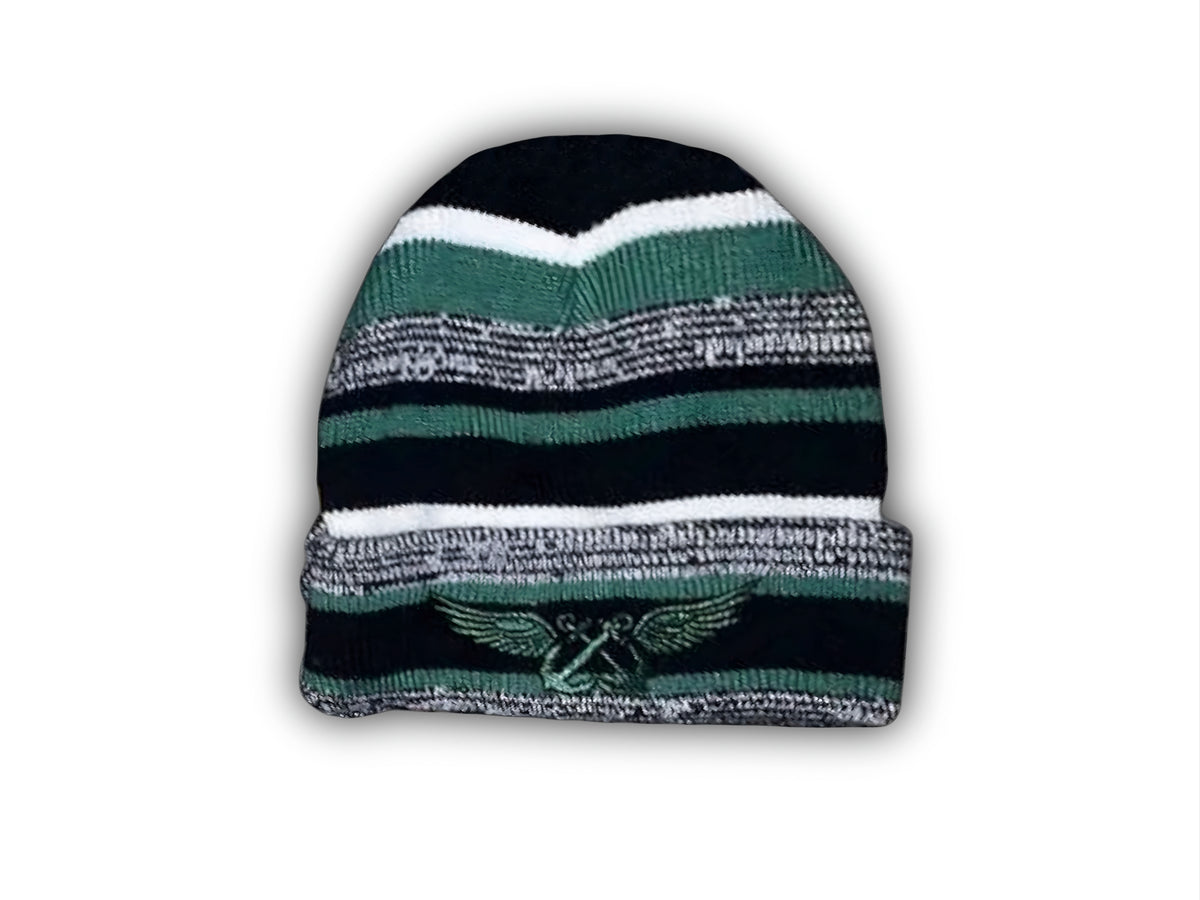 Aviation Boatswains Mate Beanie in green without pom