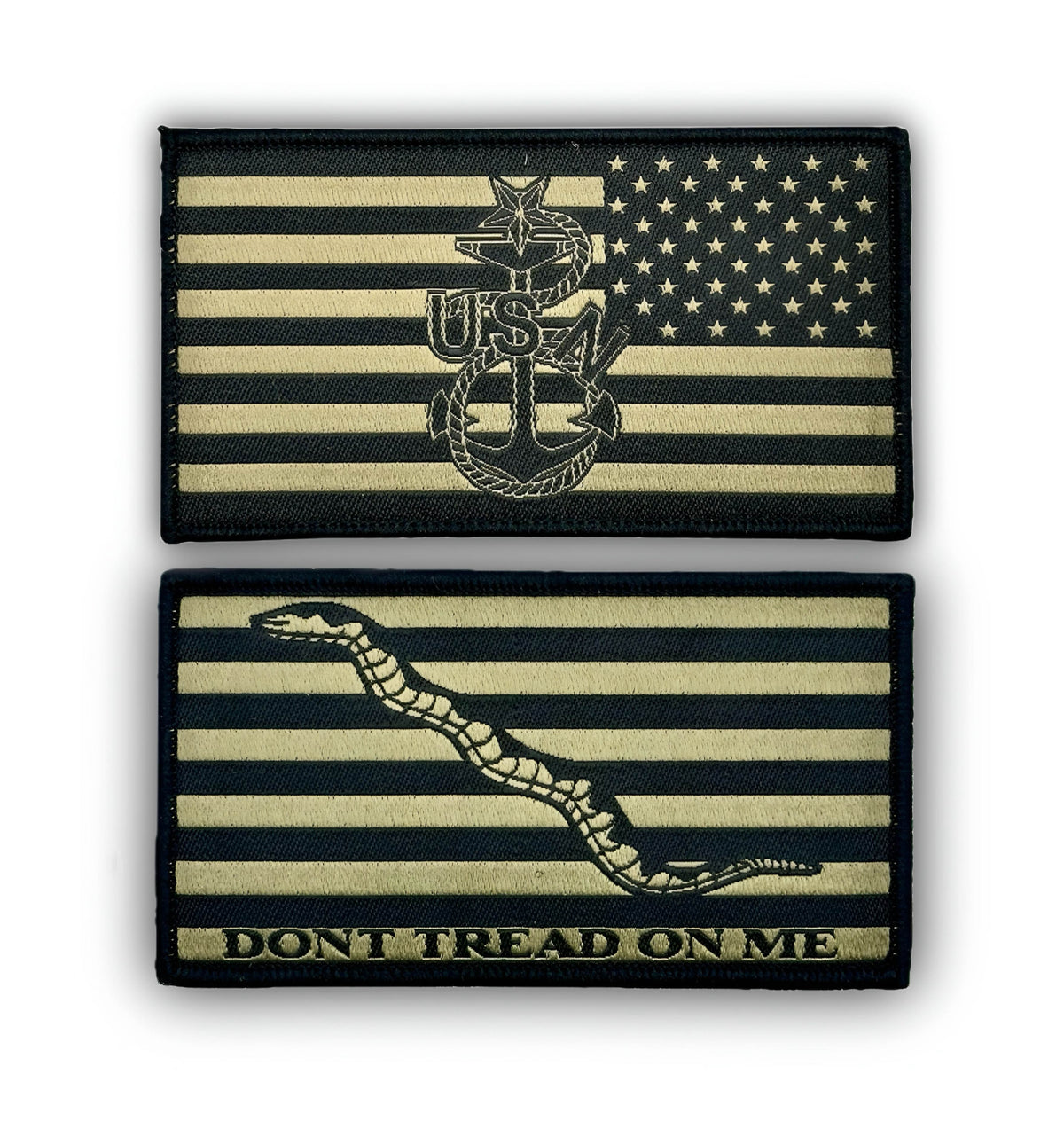 Navy Type 3 Uniform Senior Chief OG Patch Set