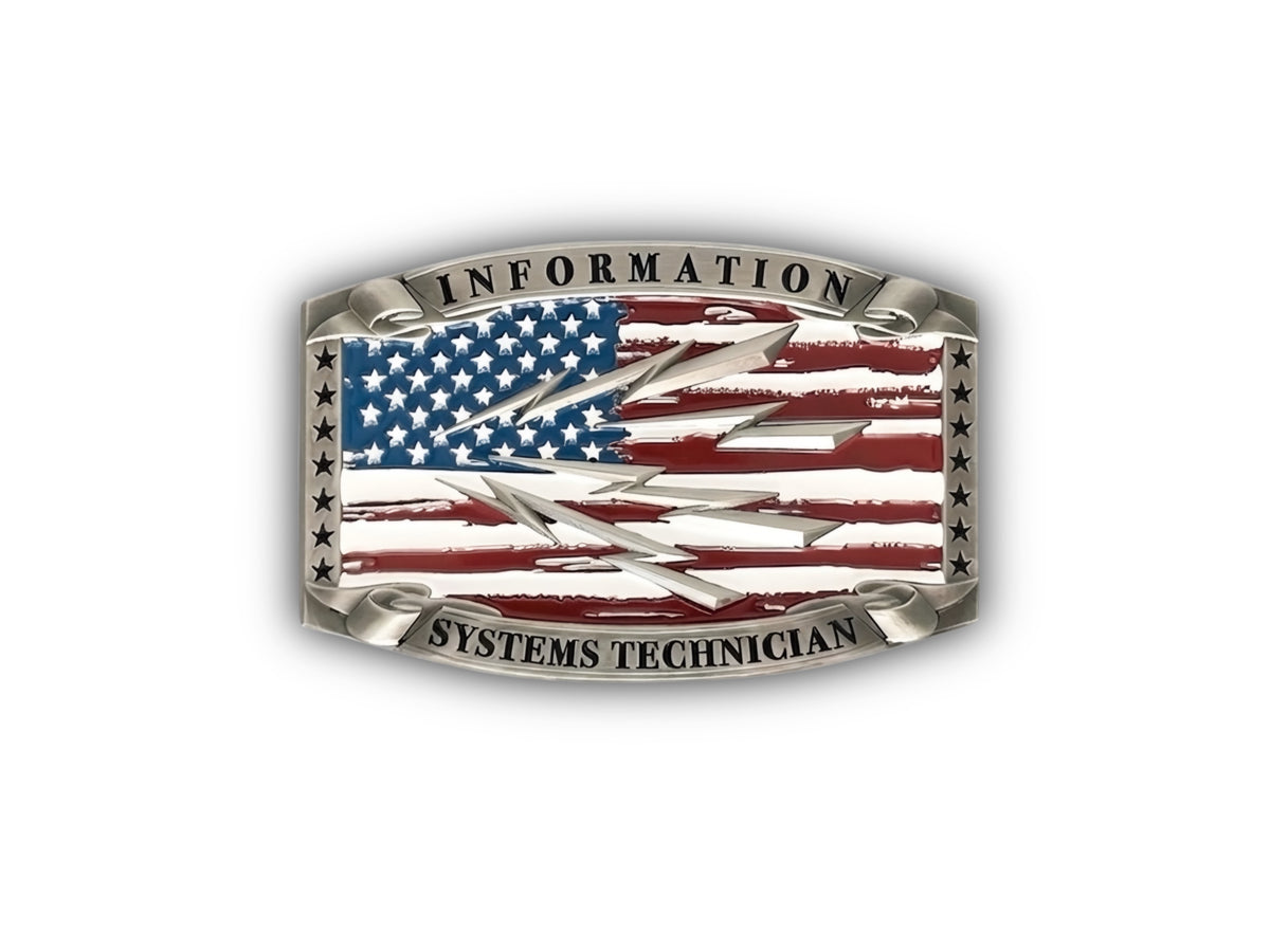 Navy Information Systems Technician Belt Buckle