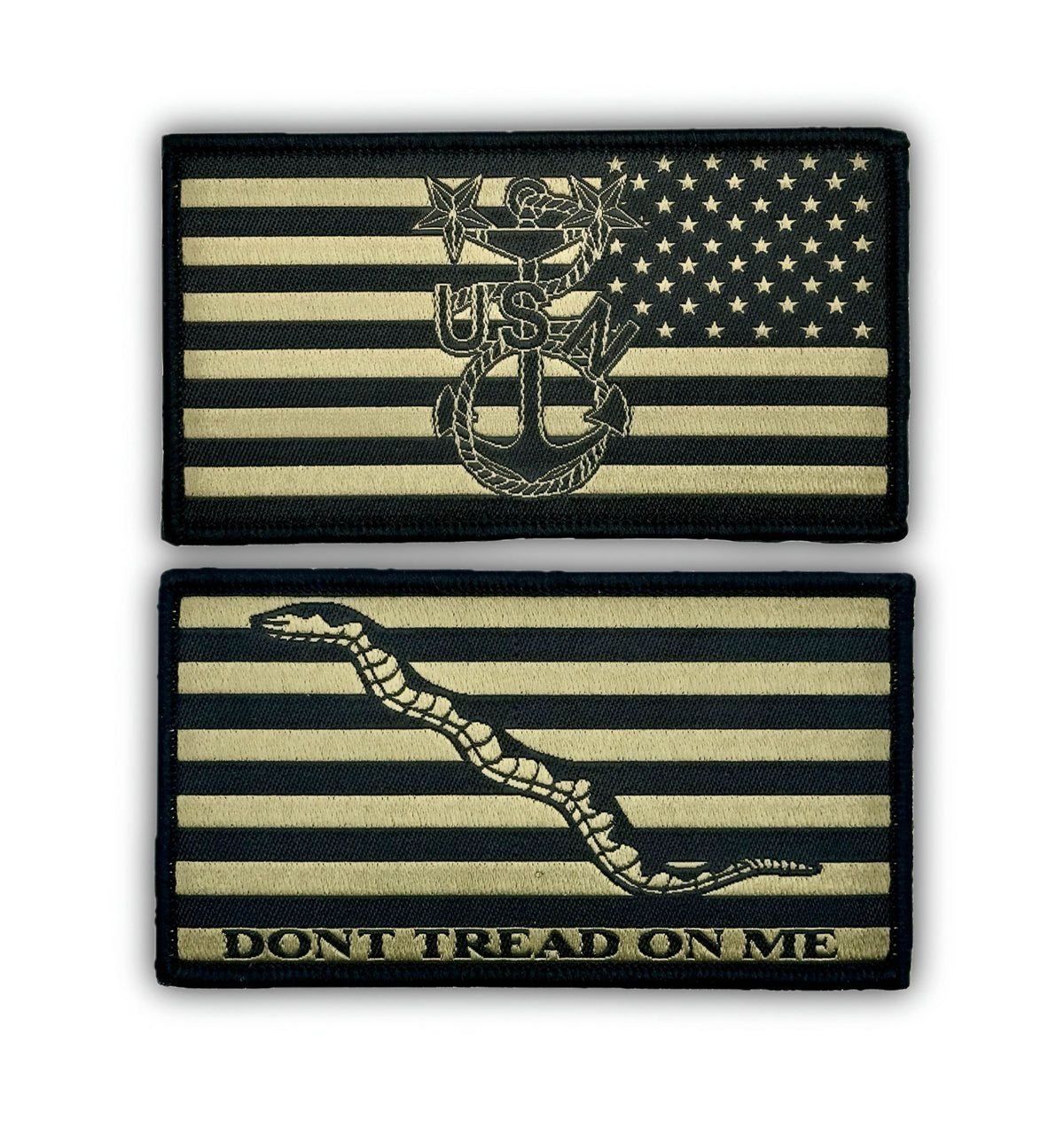 Navy Type 3 Uniform OG Master Chief Patch Set