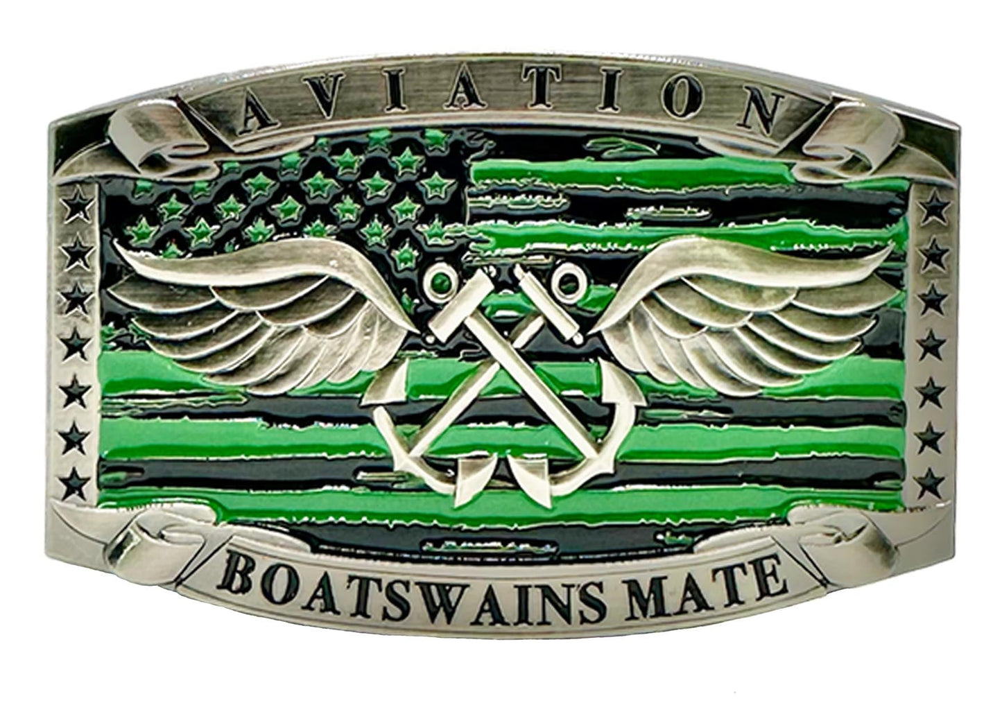 Aviation Boatswain’s Mate Buckle (Green)