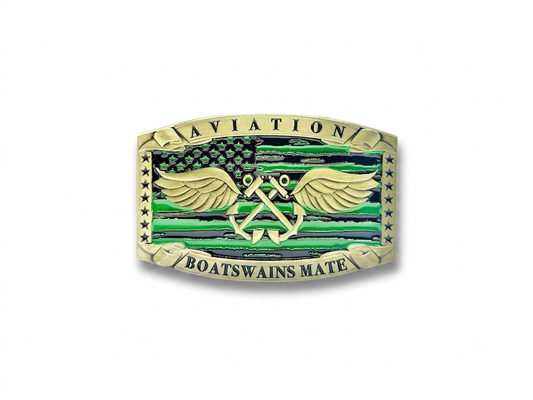 Aviation Boatswain’s Mate Buckle (Green)