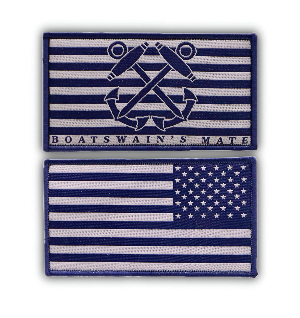 US Navy Organizational Clothing Shoulder Patch 2-piece set BM Enlisted