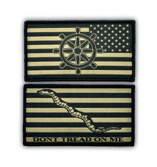 Navy Type 3 Uniform QM Patch Set