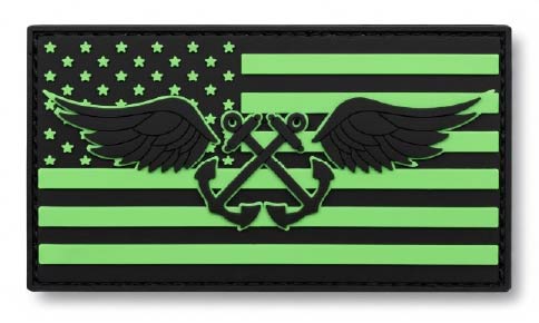 Aviation Boatswain's Mate Silicone Patch - AB Rate PVC Patch with Velcro Backing | 1944 Collectibles