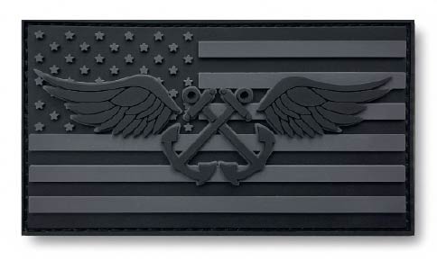 Aviation Boatswain's Mate Silicone Patch - AB Rate PVC Patch with Velcro Backing | 1944 Collectibles
