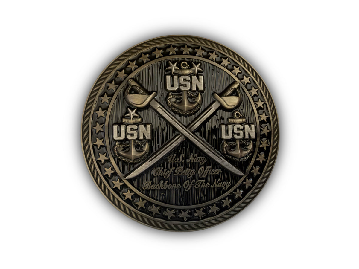 Forged By The Creed Challenge Coin Front Design