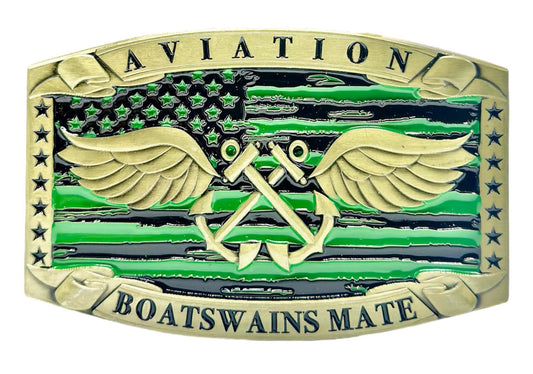 Aviation Boatswain’s Mate Buckle (Green)