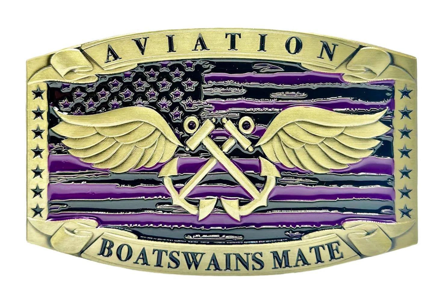 Aviation Boatswain’s Mate Buckle (Purple)