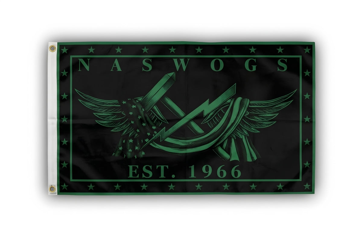 NASWOGS Flag - Black & Green | 1944 Collectibles